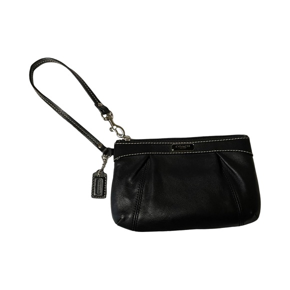 Coach Black Leather Wristlet - Picture 3 of 8